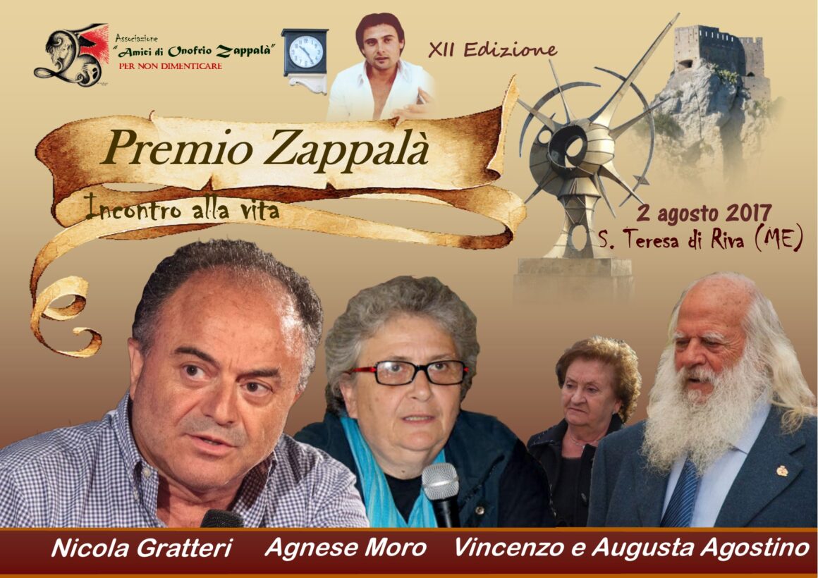 XII Edizione PREMIO ZAPPALA’ 2017 – Presentazione Evento