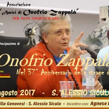 locandina_moro Agnese Moro a S. Alessio Siculo per ricordare Onofrio