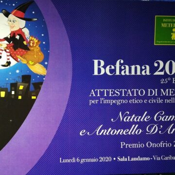 h Impegno Etico e Civile – Befana 2020 Meter & Miles