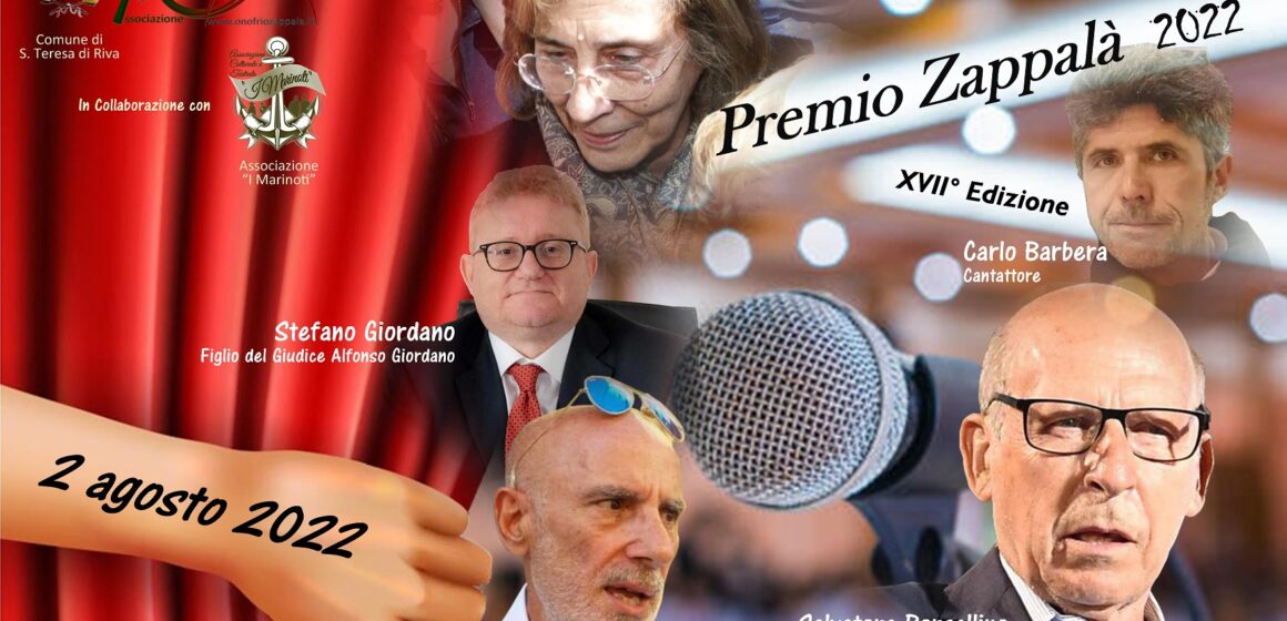 Ospiti XVII Edizione Premio Zappalà 2022